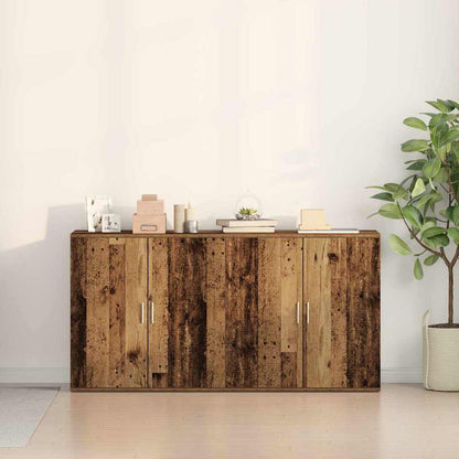 Sideboards 2 Pcs Gammelt Træ 79 X 38 X 80 Cm Konstrueret Træ - Billede 4