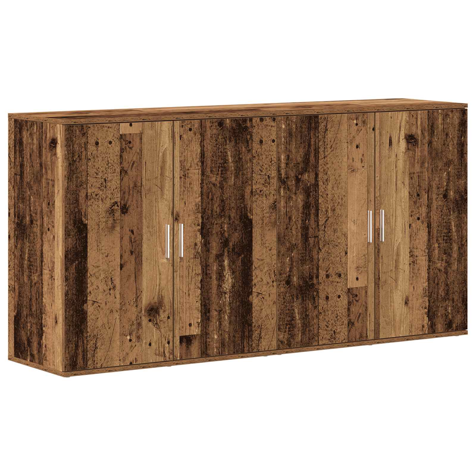 Sideboard 2 Dele 79 X 38 X 80 Cm Konstrueret Træ - Billede 2