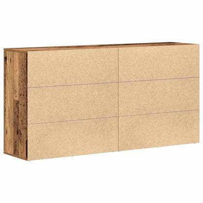 Sideboards 2 Pcs Gammelt Træ 79 X 38 X 80 Cm Konstrueret Træ - Billede 8
