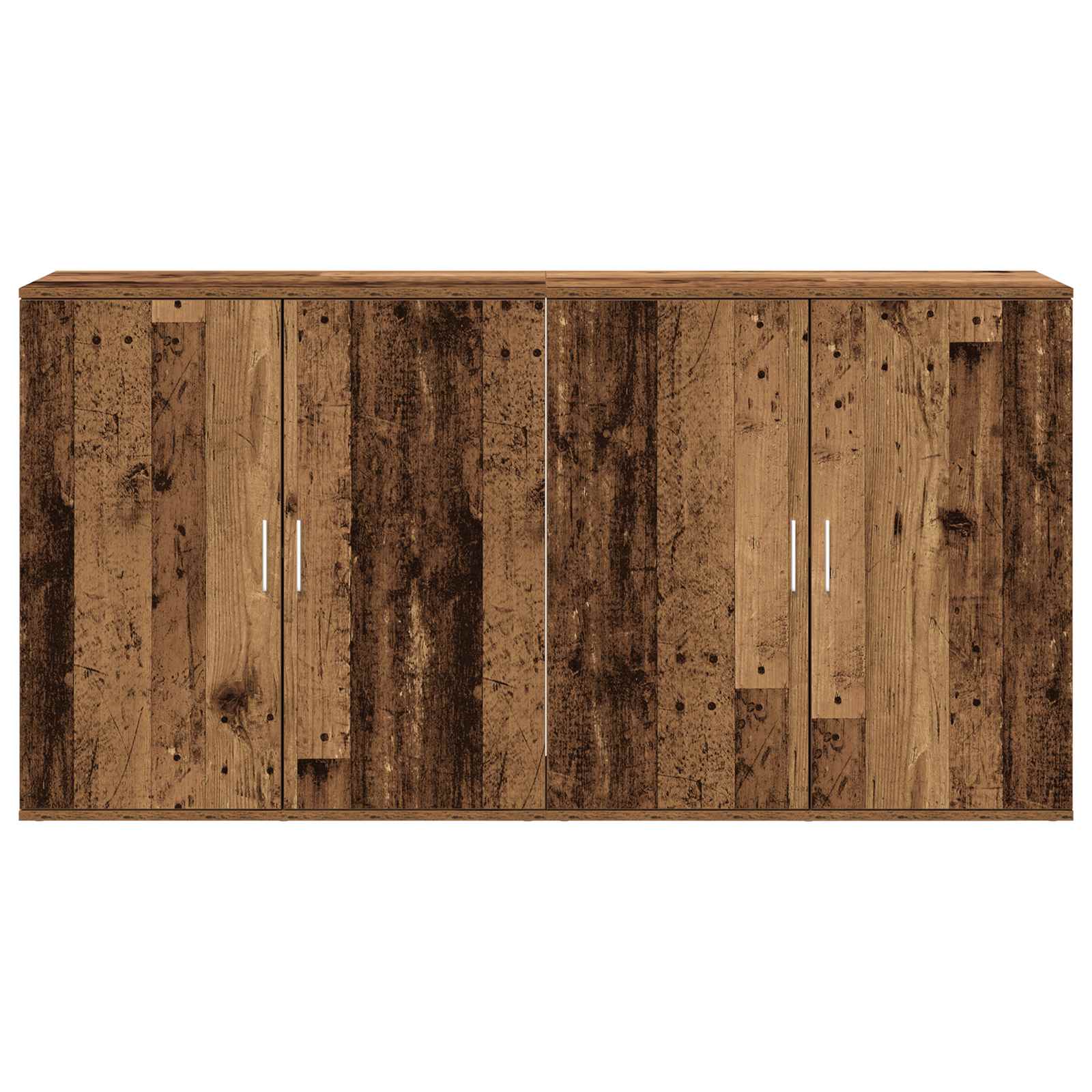 Sideboard 2 Dele 79 X 38 X 80 Cm Konstrueret Træ - Billede 6