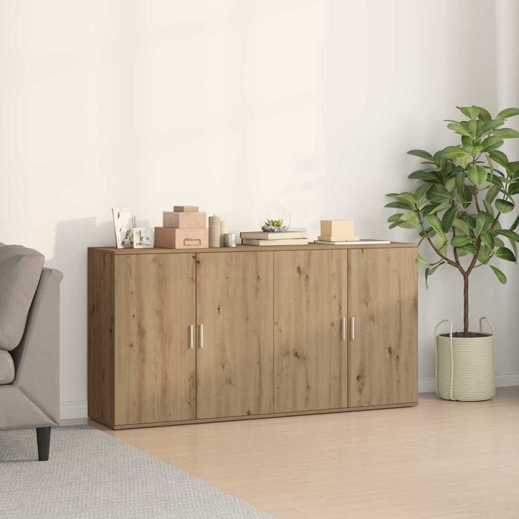 Sideboards 2 Pcs Artisan Eg 79 X 38 X 80 Cm Konstrueret Træ - Hovedbillede