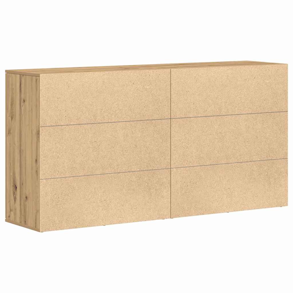 Sideboards 2 Pcs Artisan Eg 79 X 38 X 80 Cm Konstrueret Træ - Billede 8