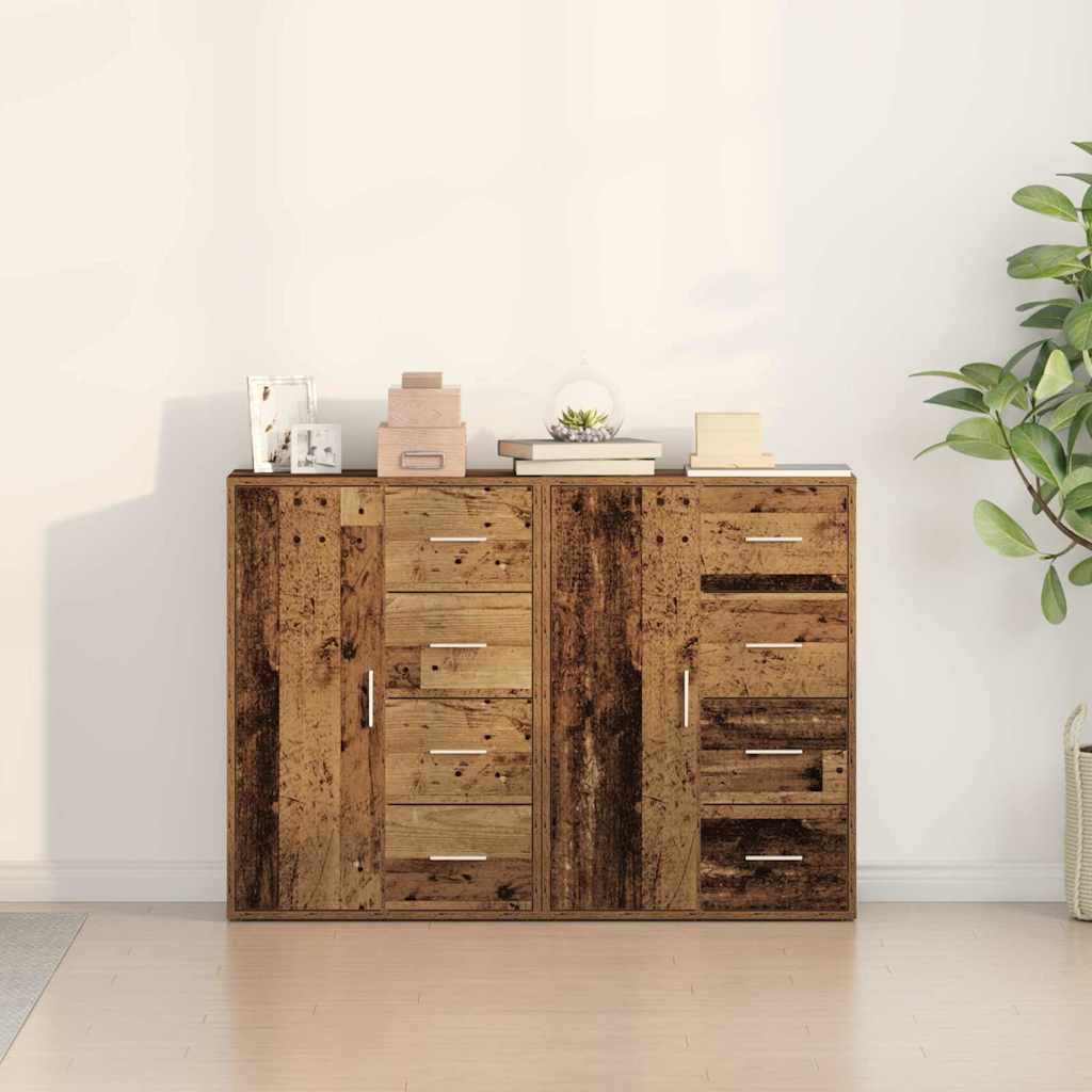 Sideboard 2 Dele 60 X 31 X 84 Cm Konstrueret Træ - Billede 4