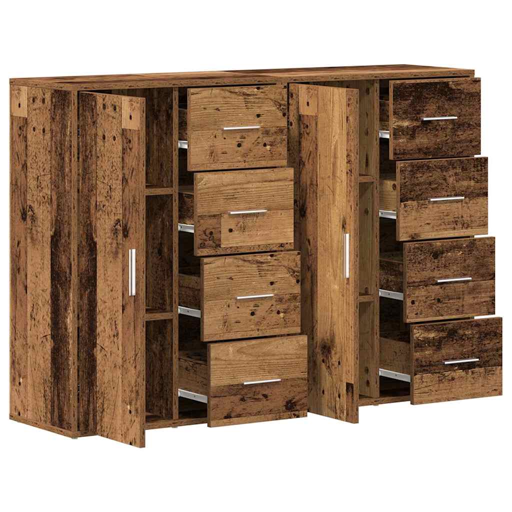 Sideboard 2 Dele 60 X 31 X 84 Cm Konstrueret Træ - Billede 5
