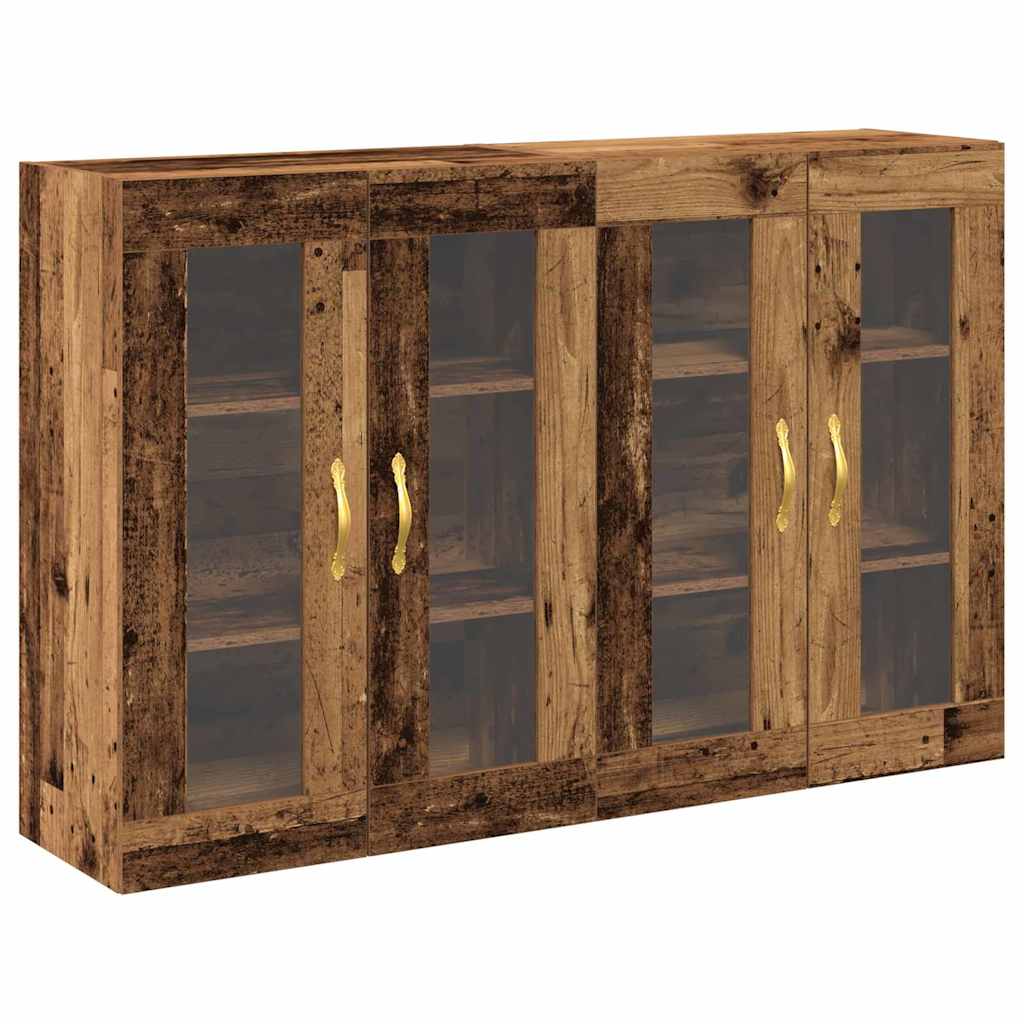 Væggeskabe 2 Dele 69,5 X 34 X 90 Cm Konstrueret Træ - Billede 2