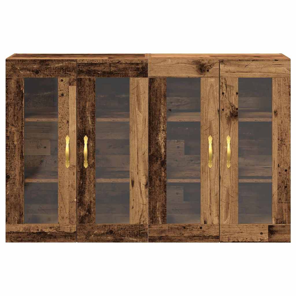 Væggeskabe 2 Dele 69,5 X 34 X 90 Cm Konstrueret Træ - Billede 6