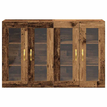 Væggeskabe 2 Dele 69,5 X 34 X 90 Cm Konstrueret Træ - Billede 6