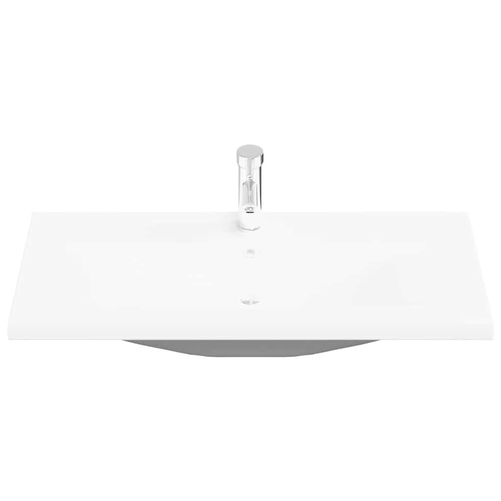 Badeværelsesmøbelssæt Vægmonteret 3 Pcs Sort Eg 90x38.5x46cm - Billede 7