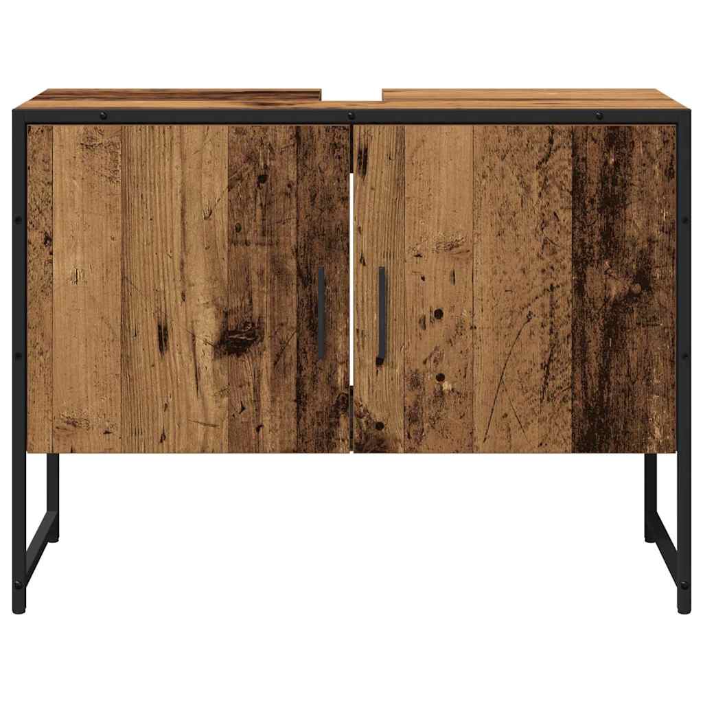 Badeværelsesmøbel Sæt Med Opbevaring 2 Pcs Brun 80 X 33 X 60 Cm - Billede 8
