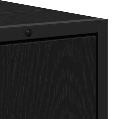 Badeværelsesmøbel Sæt Med Opbevaring 2 Pcs Sort 80 X 33 X 60 Cm - Billede 9