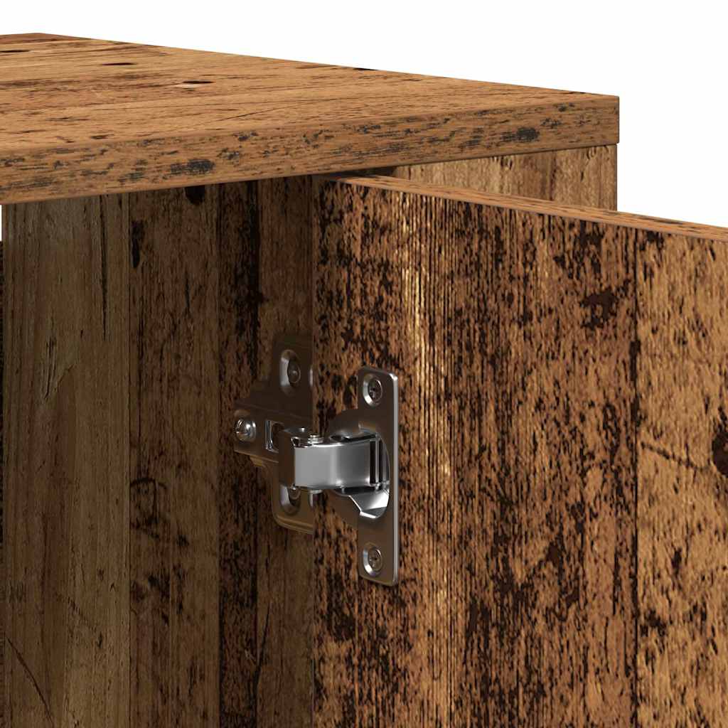 Højskab Gammelt Træ 80 X 33 X 150 Cm Konstrueret Træ - Billede 11