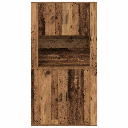 Højskab Gammelt Træ 80 X 33 X 150 Cm Konstrueret Træ - Billede 6