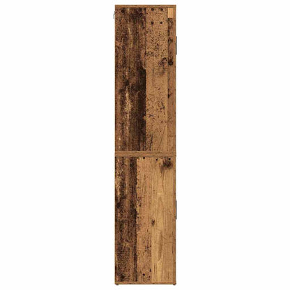 Højskab Gammelt Træ 80 X 33 X 150 Cm Konstrueret Træ - Billede 7