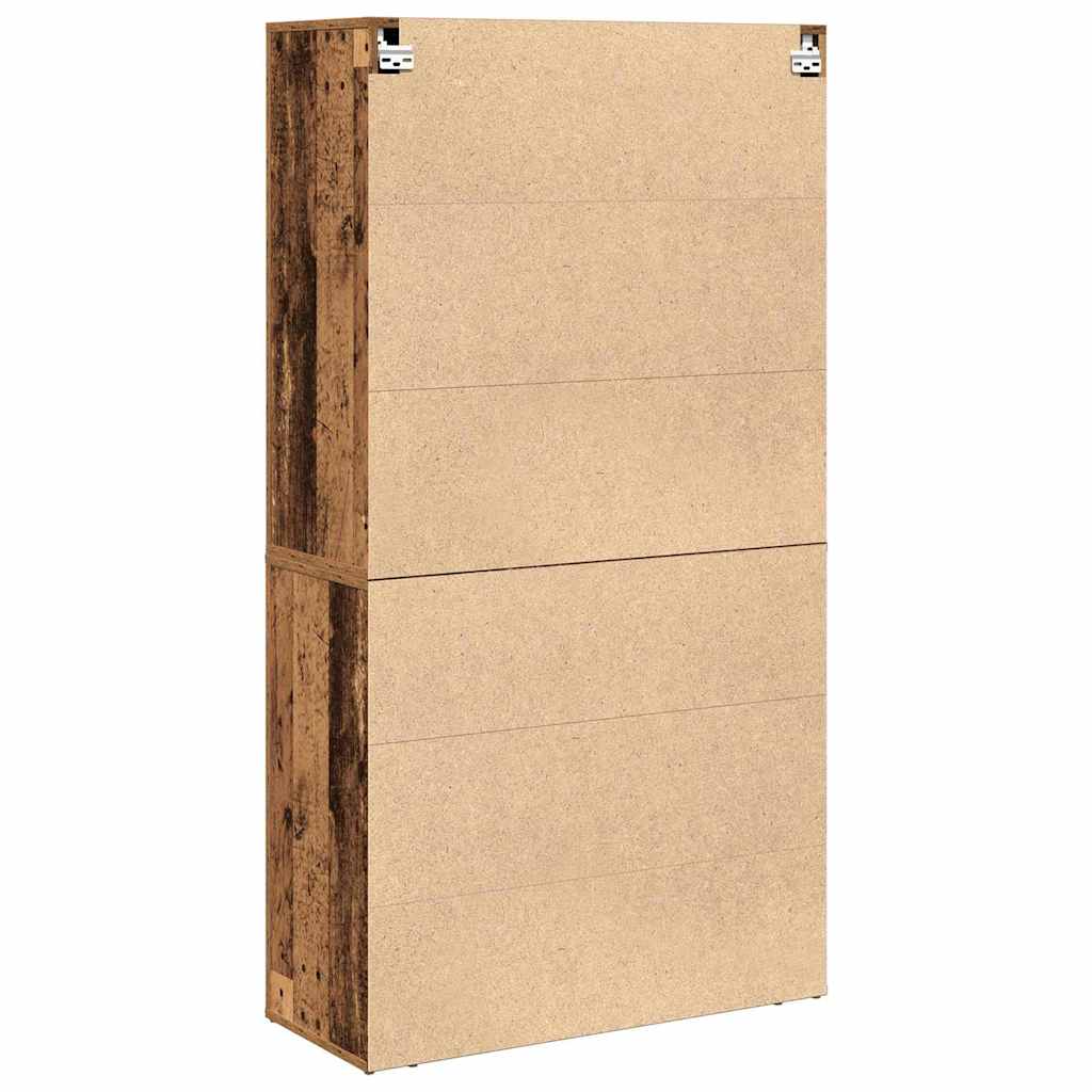 Højskab Med Skuffe 80 X 33 X 150 Cm Konstrueret Træ - Billede 8