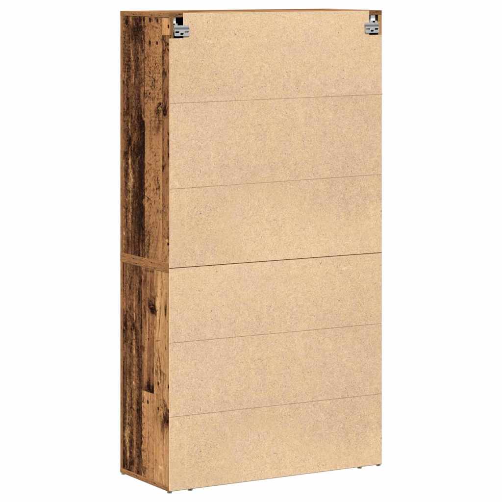 Highboard 80 X 33 X 150 Cm Konstrueret Træ - Billede 8
