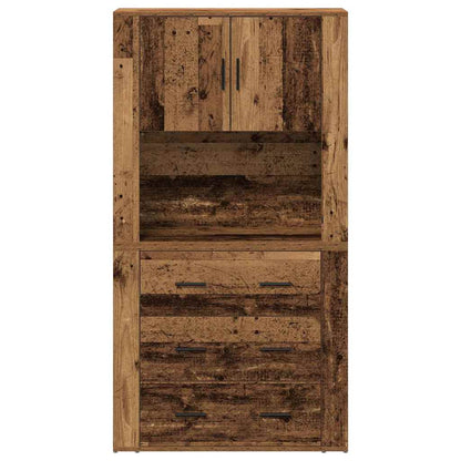 Highboard 80 X 33 X 150 Cm Konstrueret Træ - Billede 6