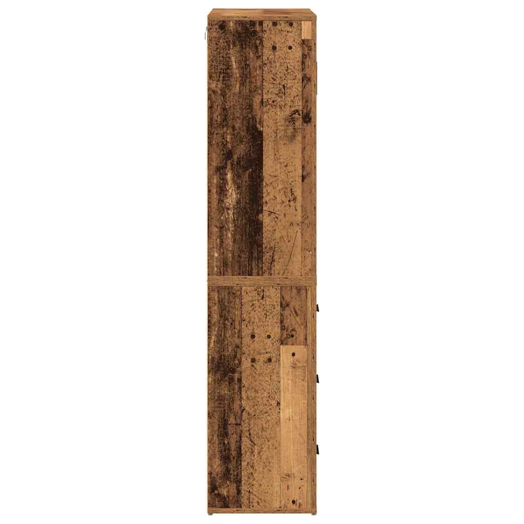 Highboard 80 X 33 X 150 Cm Konstrueret Træ - Billede 7