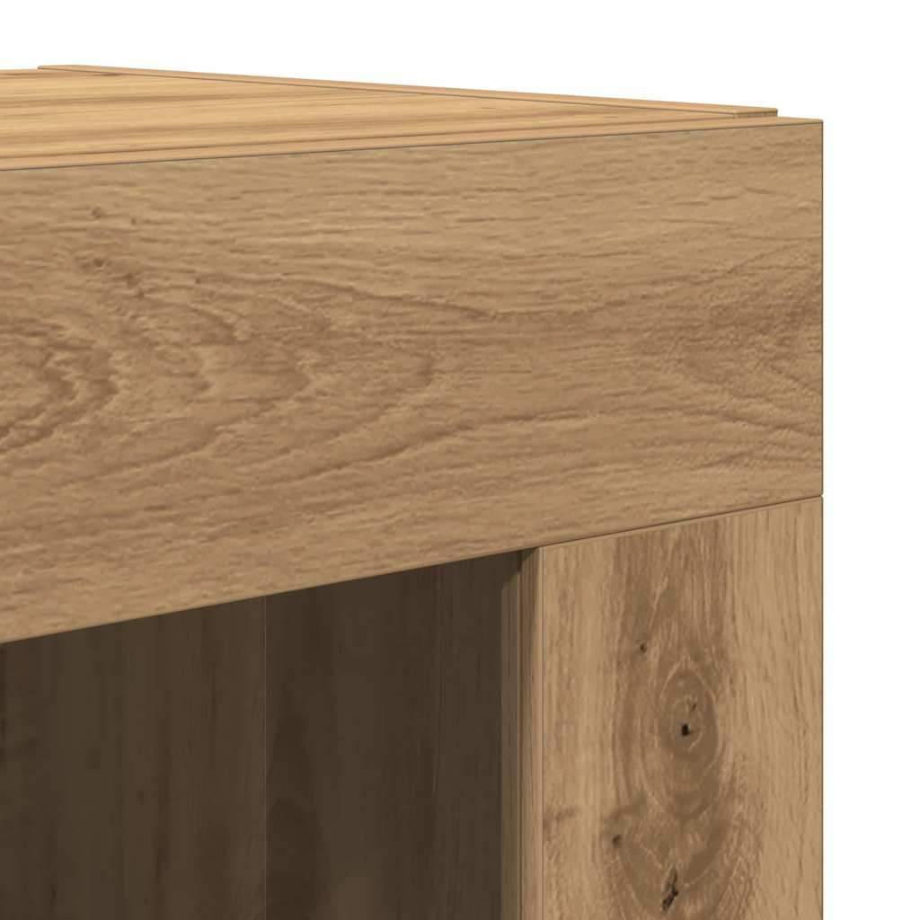 Highboard 2 Pcs Artisan Eg 69,5 X 34 X 180 Cm Konstrueret Træ - Billede 9