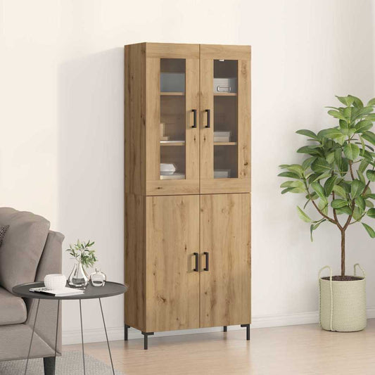 Highboard 2 Pcs Artisan Eg 69,5 X 34 X 180 Cm Konstrueret Træ - Hovedbillede