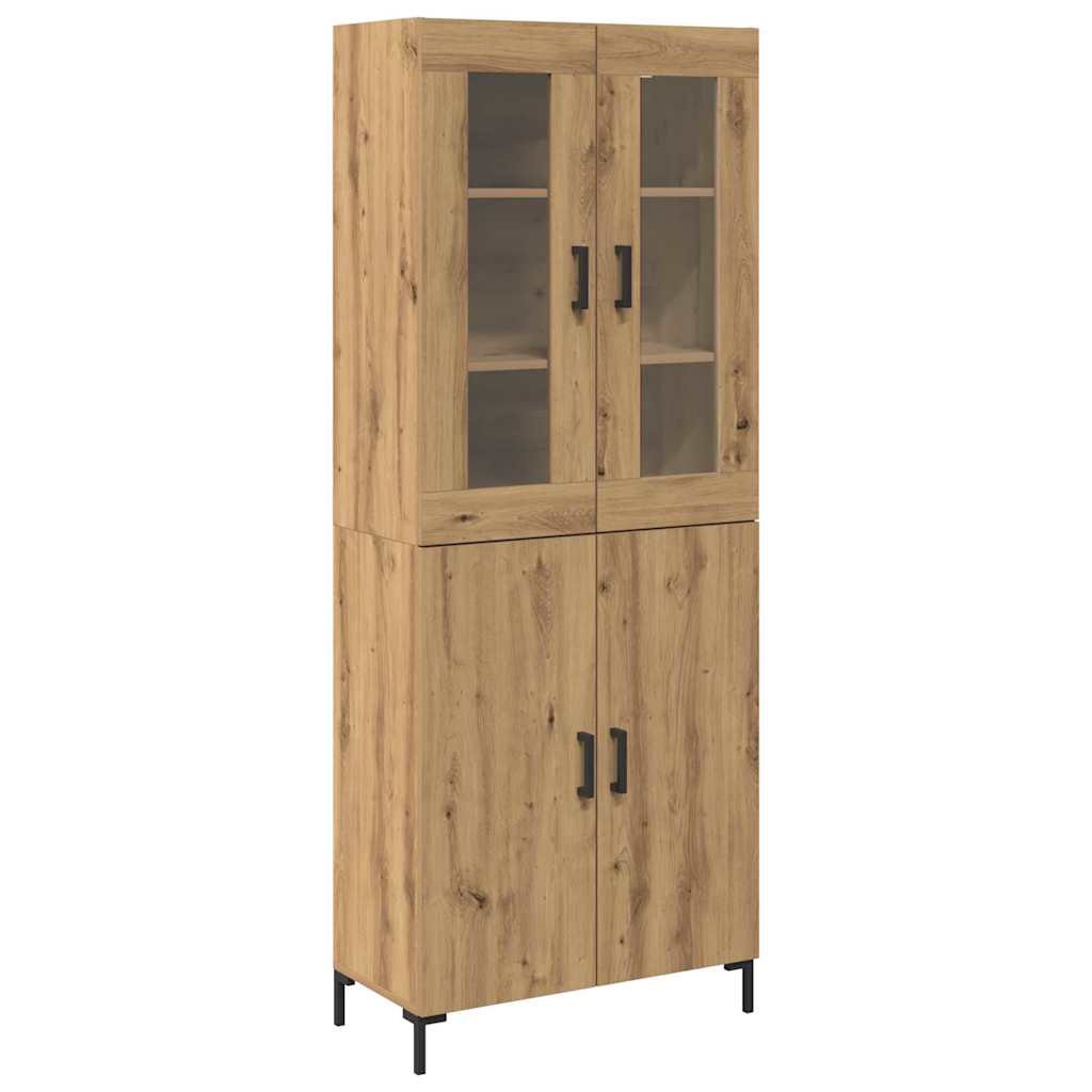 Highboard 2 Pcs Artisan Eg 69,5 X 34 X 180 Cm Konstrueret Træ - Billede 2