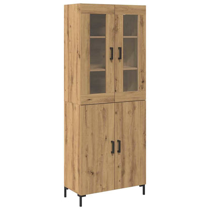 Highboard 2 Pcs Artisan Eg 69,5 X 34 X 180 Cm Konstrueret Træ - Billede 2
