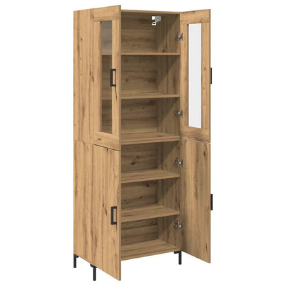 Highboard 2 Pcs Artisan Eg 69,5 X 34 X 180 Cm Konstrueret Træ - Billede 5