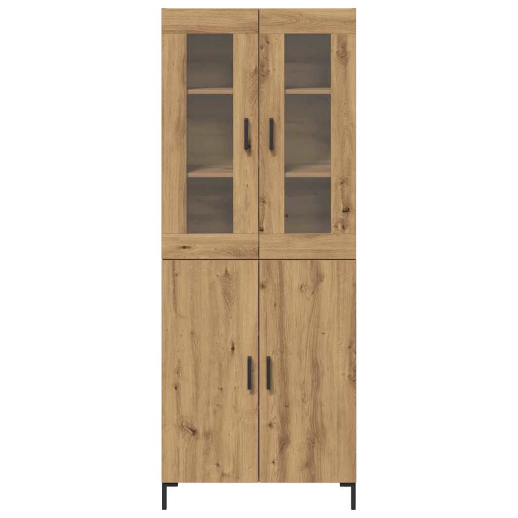 Highboard 2 Pcs Artisan Eg 69,5 X 34 X 180 Cm Konstrueret Træ - Billede 6
