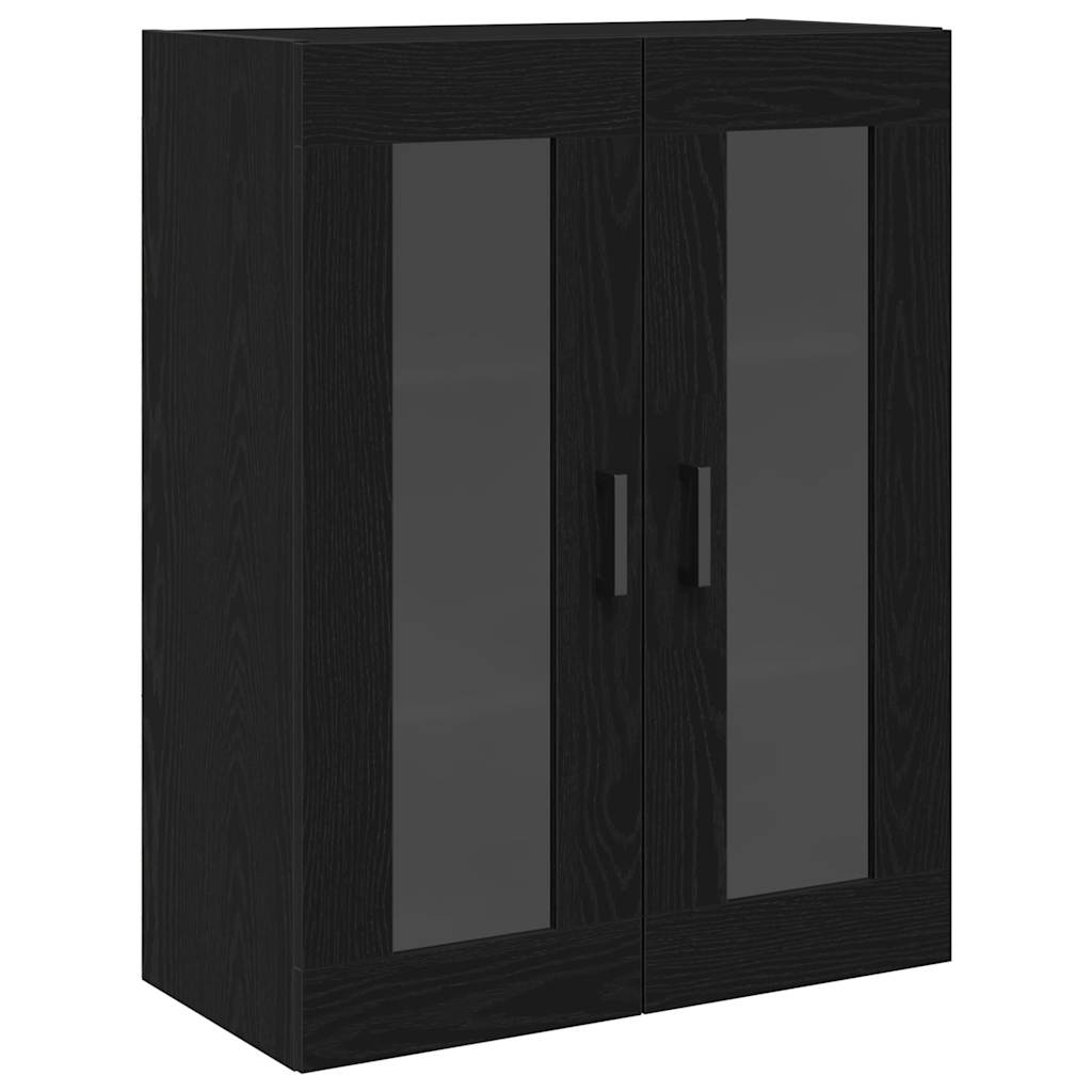 Highboard 2 Pcs Sort Eg 69,5 X 34 X 180 Cm Konstrueret Træ - Billede 5