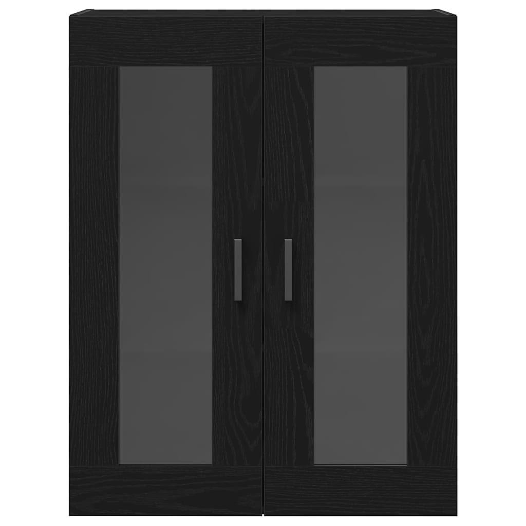 Highboard 2 Pcs Sort Eg 69,5 X 34 X 180 Cm Konstrueret Træ - Billede 7