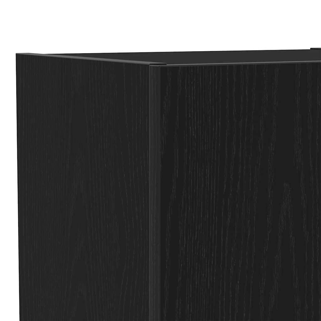 Tv-skab 4 Pcs Sort Eg 40.5 X 30 X 102 Cm Konstrueret Træ - Billede 13