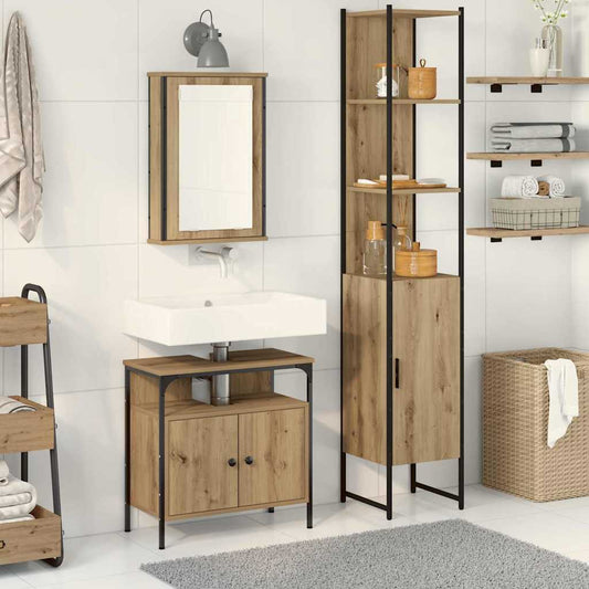Badeværelsesmøbel Sæt 3 Pcs Artisan Eg 33 X 33 X 185.5 Cm - Hovedbillede