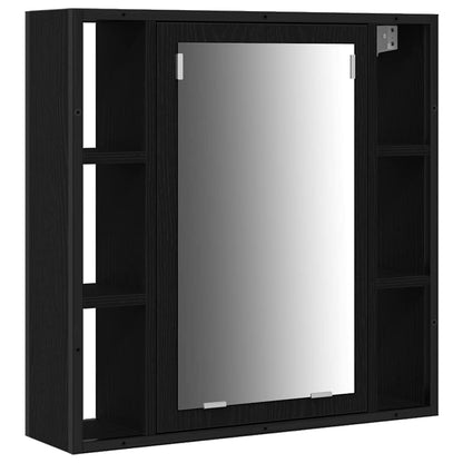 Badeværelsesvaske 3 Pcs Sort 80 X 30 X 60 Cm Konstrueret Træ - Billede 5