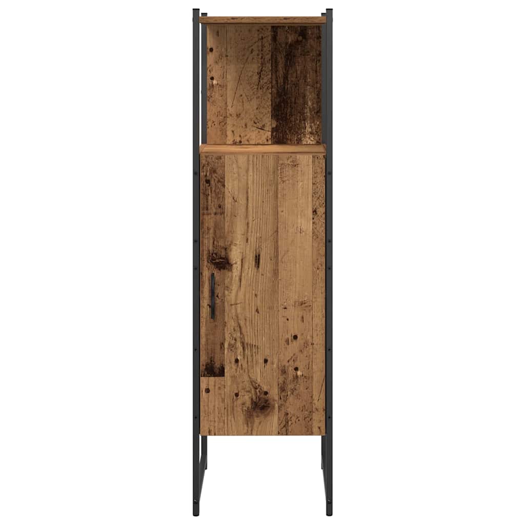 Badeværelsesmøbel Sæt Med Dør 4 Pcs Brun 33 X 33 X 185.5 Cm - Billede 8