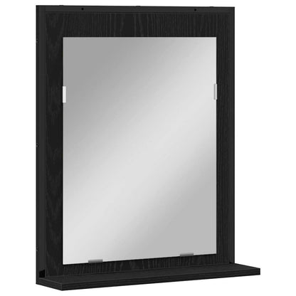 Badeværelsesmøbel Sæt Med Dør 4 Pcs Sort 33 X 33 X 185.5 Cm - Billede 7