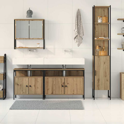 Badeværelsesmøbel Sæt 4 Pcs Artisan Eg 33 X 33 X 185.5 Cm - Billede 4