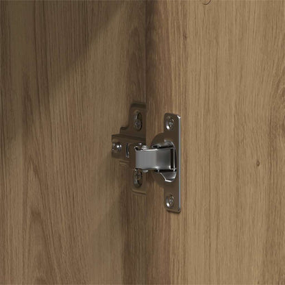 Badeværelsesmøbel Sæt Med Dør 4 Pcs Brun 33 X 33 X 185.5 Cm - Billede 11