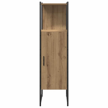 Badeværelsesmøbel Sæt Med Dør 4 Pcs Brun 33 X 33 X 185.5 Cm - Billede 8