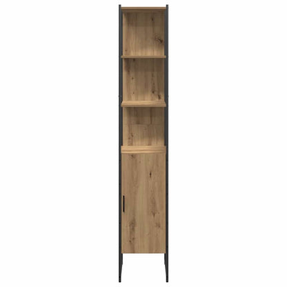 Badeværelsesmøbel Sæt Med Dør 4 Pcs Brun 33 X 33 X 185.5 Cm - Billede 9