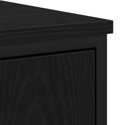 Badeværelsesmøbel Sæt Med Dør 4 Pcs Sort 33 X 33 X 185.5 Cm - Billede 13
