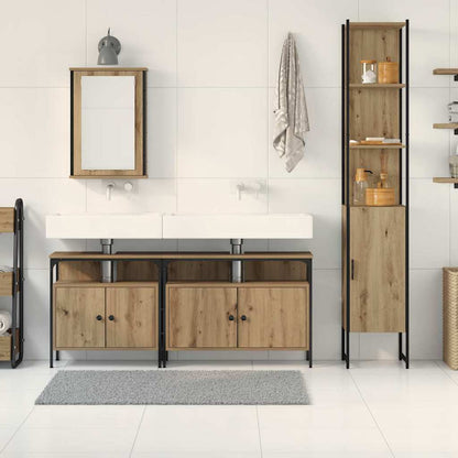 Badeværelsesmøbel Sæt 4 Pcs Artisan Eg 33 X 33 X 185.5 Cm - Billede 4