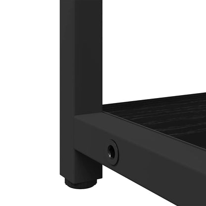 Badeværelsesmøbel Sæt Med Dør 4 Pcs Sort Eg 33 X 33 X 185.5 Cm - Billede 13