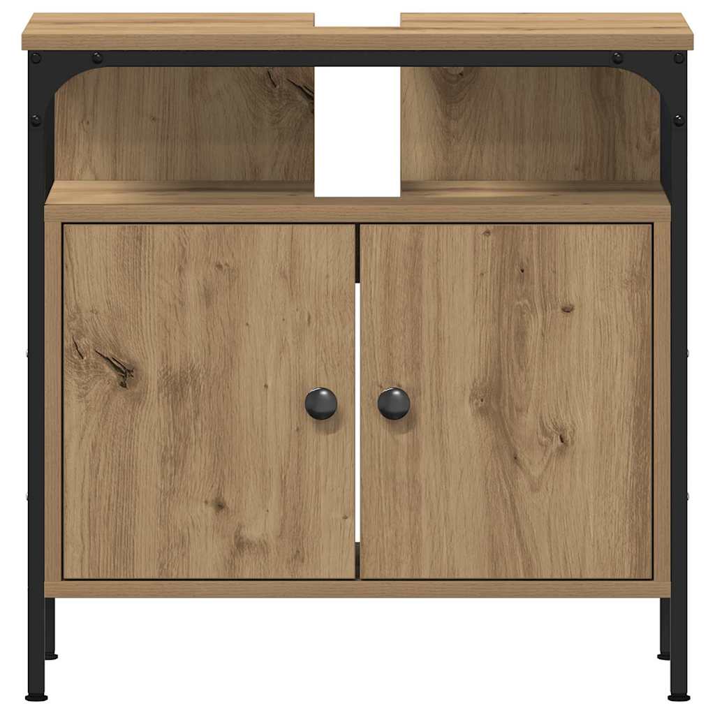 Badeværelsesskabsæt Med Dør 4 Pcs Artisan Eg 33 X 33 X 185.5 Cm - Billede 10