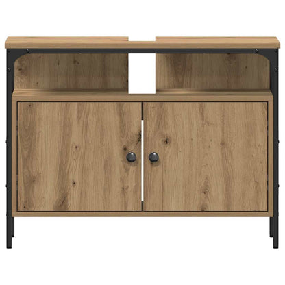Badeværelsesskabsæt Med Dør 4 Pcs Artisan Eg 33 X 33 X 185.5 Cm - Billede 11