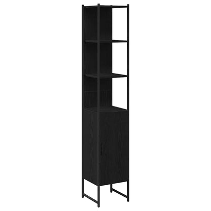Badeværelsesmøbel Sæt Med Hylde 4 Pcs Sort 33 X 33 X 185.5 Cm - Billede 5