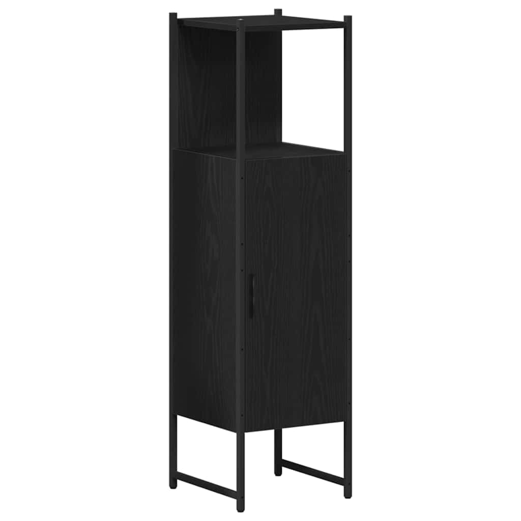 Badeværelsesmøbel Sæt Med Hylde 4 Pcs Sort 33 X 33 X 185.5 Cm - Billede 7