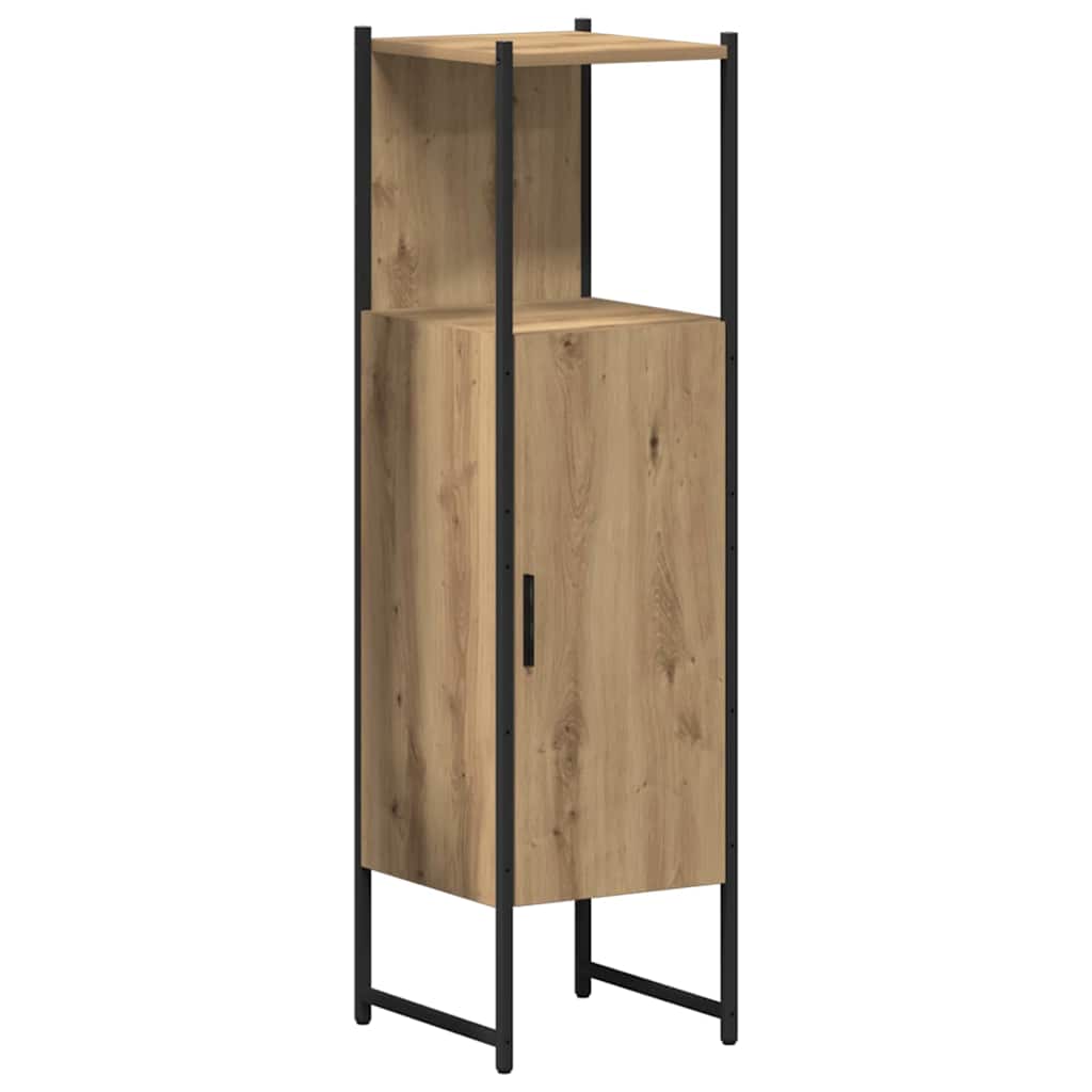 Badeværelsesmøbel Sæt Med Hylde 4 Pcs Brun 33 X 33 X 185.5 Cm - Billede 7