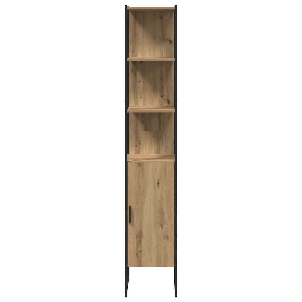 Badeværelsesmøbel Sæt Med Hylde 4 Pcs Brun 33 X 33 X 185.5 Cm - Billede 8