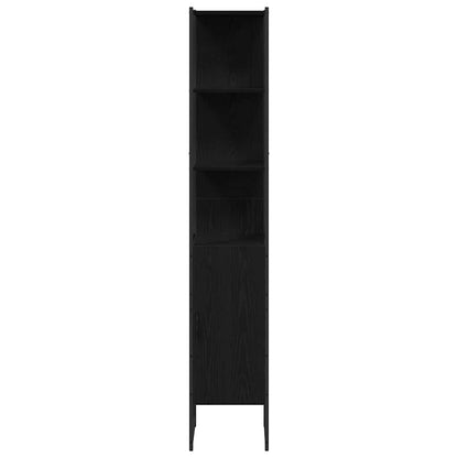 Badeværelsesmøbel Sæt Med Hylde 4 Pcs Sort 33 X 33 X 185.5 Cm - Billede 8