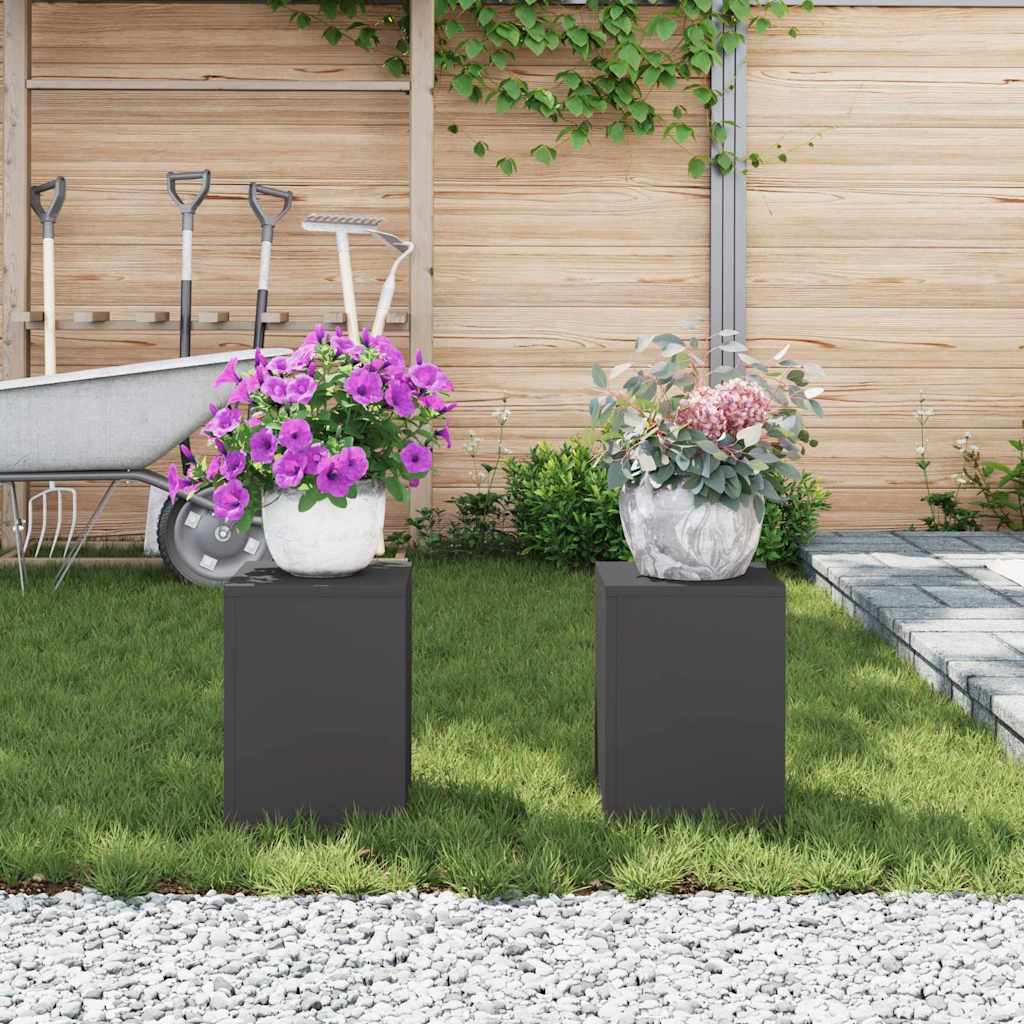 Planteholder 2 Dele 24 X 24 X 35 Cm Stål - Billede 4