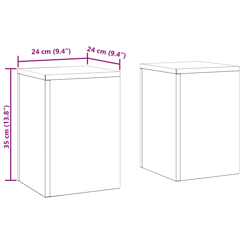 Planteholder 2 Dele 24 X 24 X 35 Cm Stål - Billede 11